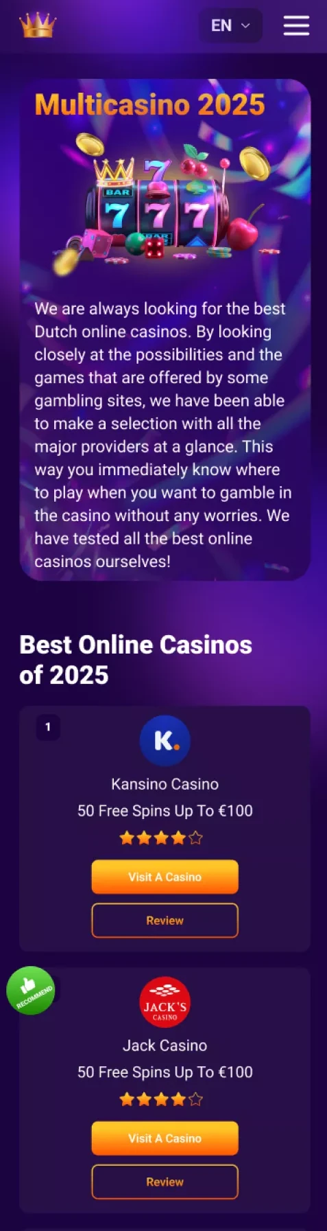 Преимущества Multicasino